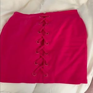 Hot pink skirt shine star